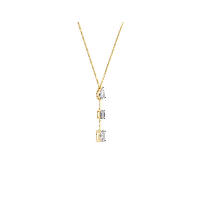 Celestial Cascade Diamond Drop Necklace